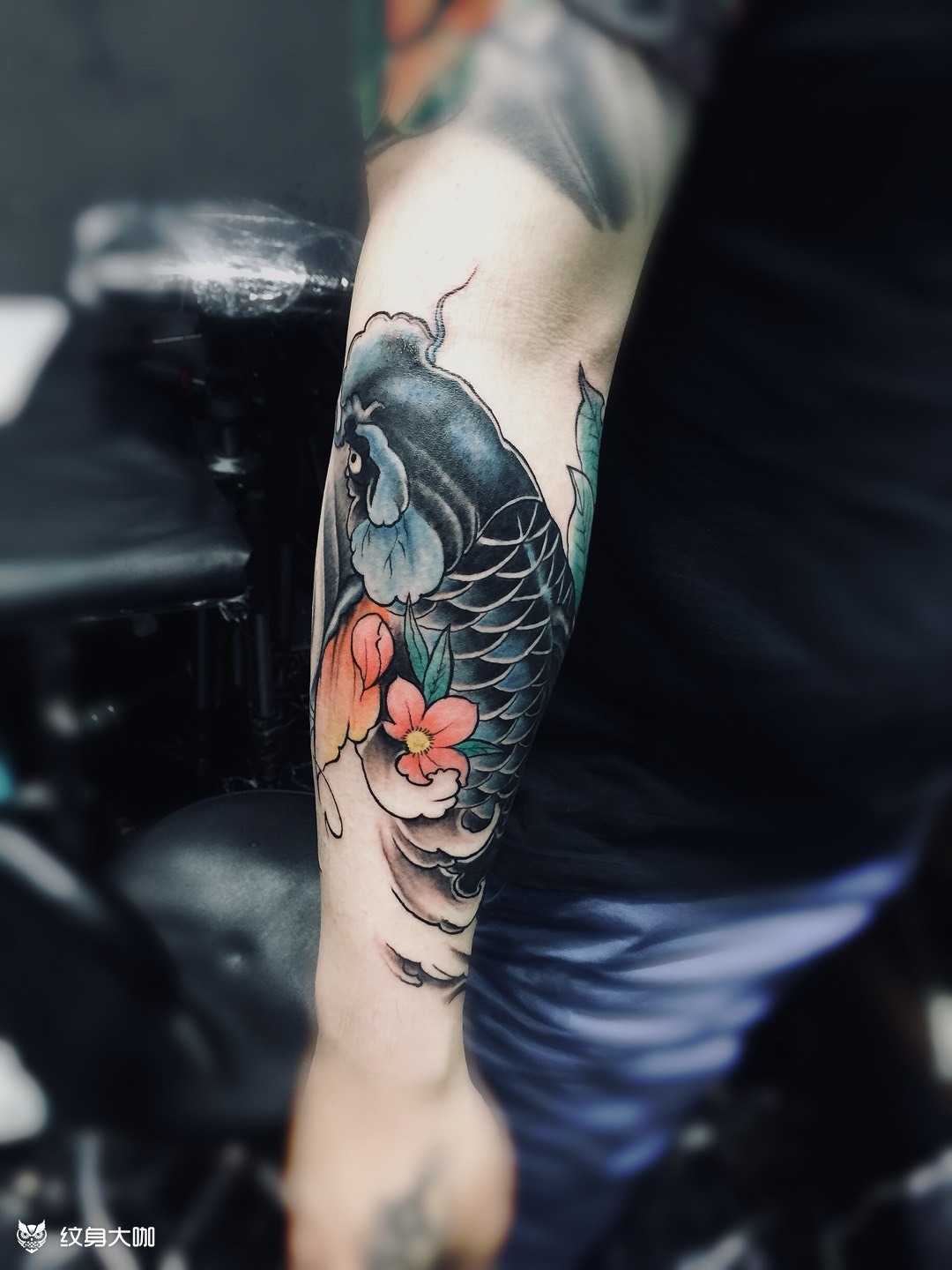 【鲤鱼】遮盖_纹身图案手稿图片_无印的纹身作品集