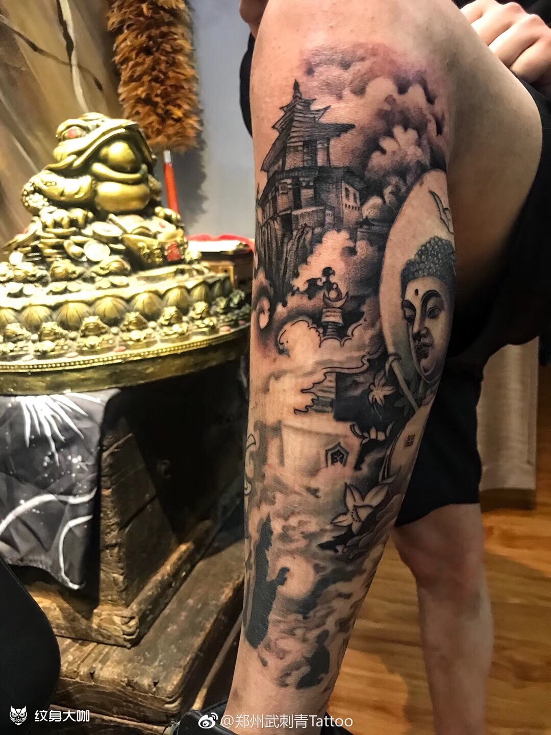 包小腿_纹身图案手稿图片_伍六七tattoo--十三的纹身作品集