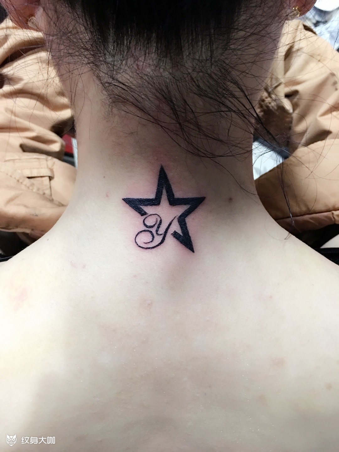 五角星字母_纹身图案手稿图片_曾木平的纹身作品集