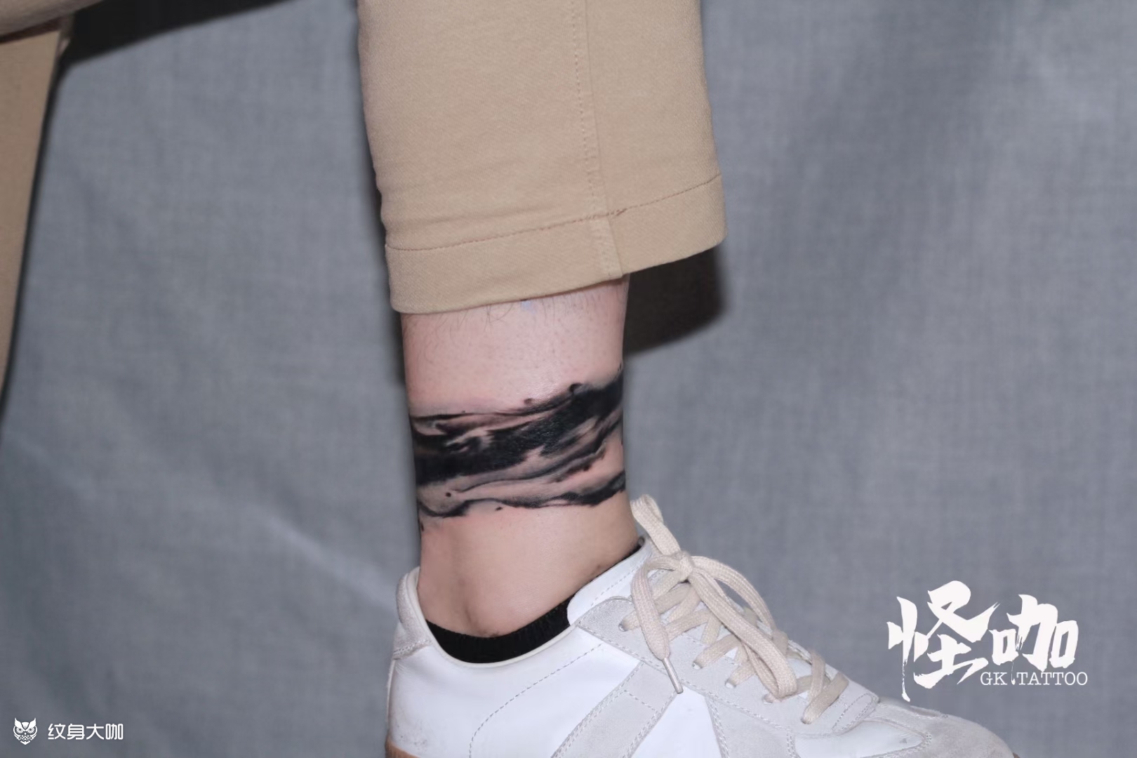 脚踝遮盖tattoo_纹身图案手稿图片_天津怪咖的纹身作品集