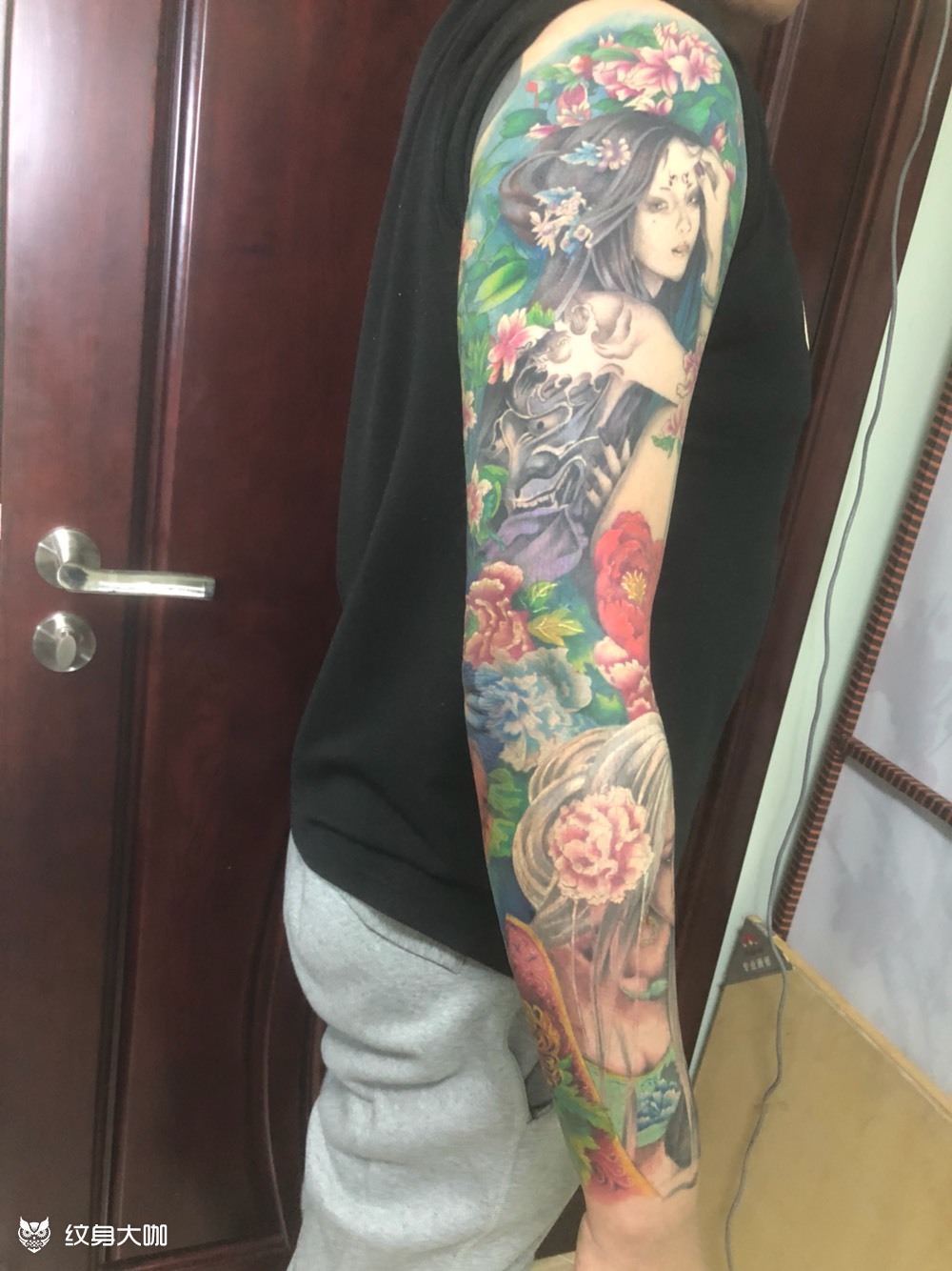 艺妓花臂_纹身图案手稿图片_爱尔兰咖啡的纹身作品集