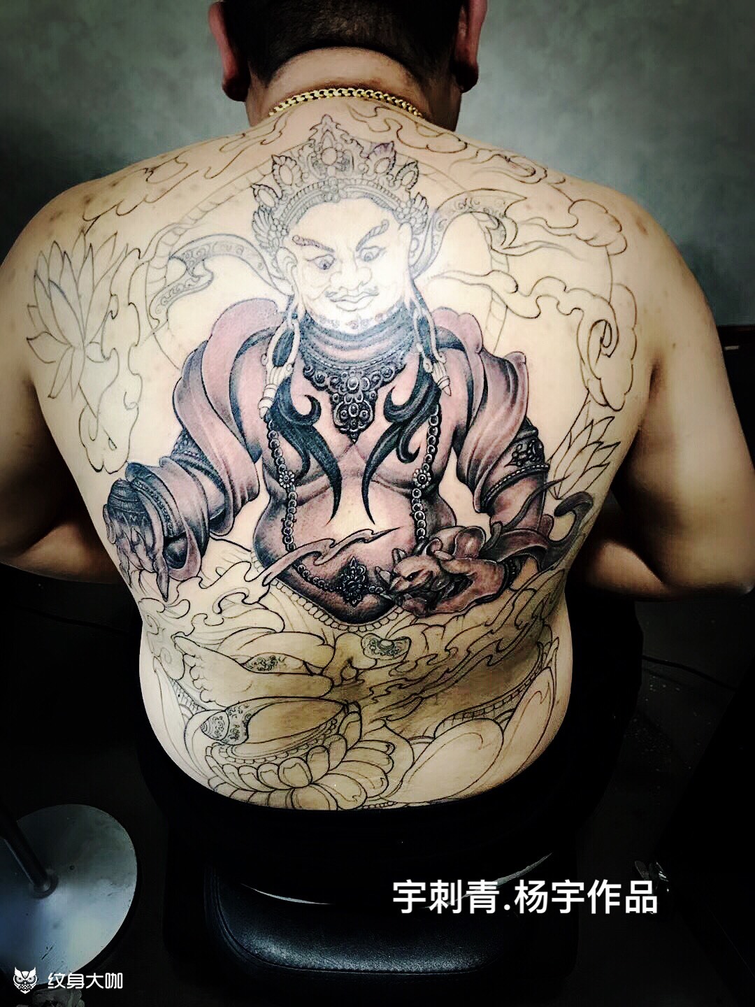 财神爷_纹身图案手稿图片_杨宇的纹身作品集