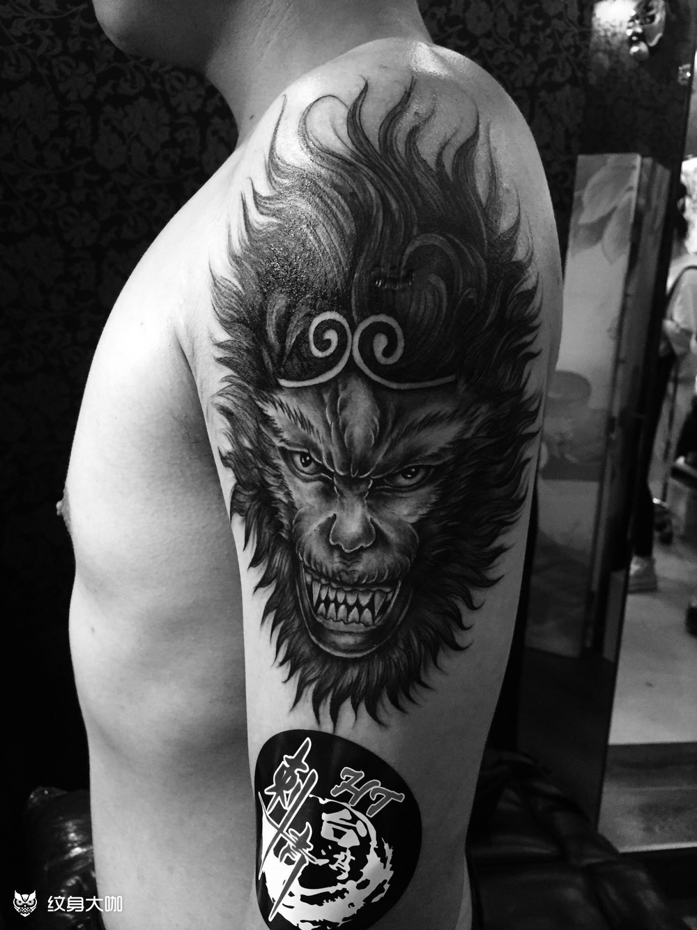 斗战胜佛_纹身图案手稿图片_crazytao的纹身作品集