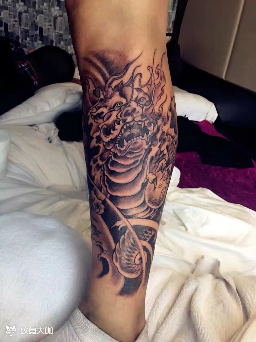 9899神兽_纹身图案手稿图片_龙魂刺客的纹身作品集