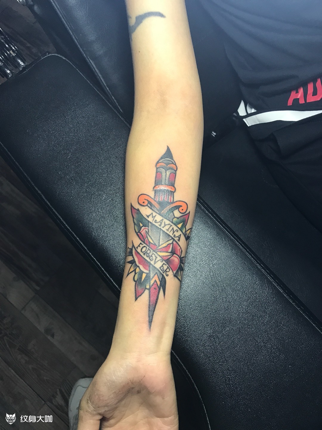 小臂内侧_纹身图案手稿图片_包廷的纹身作品集