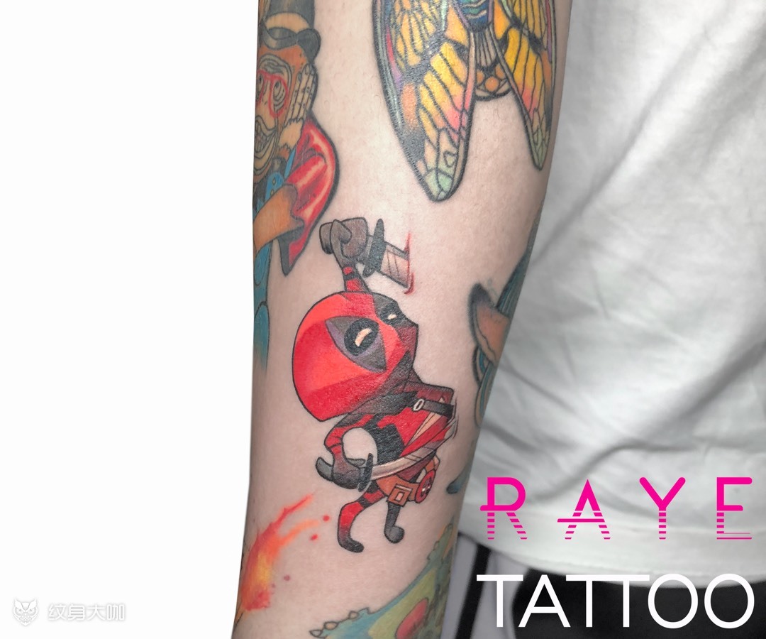 卡通版【死侍】_纹身图案手稿图片_raye 瑞哥的纹身作品集