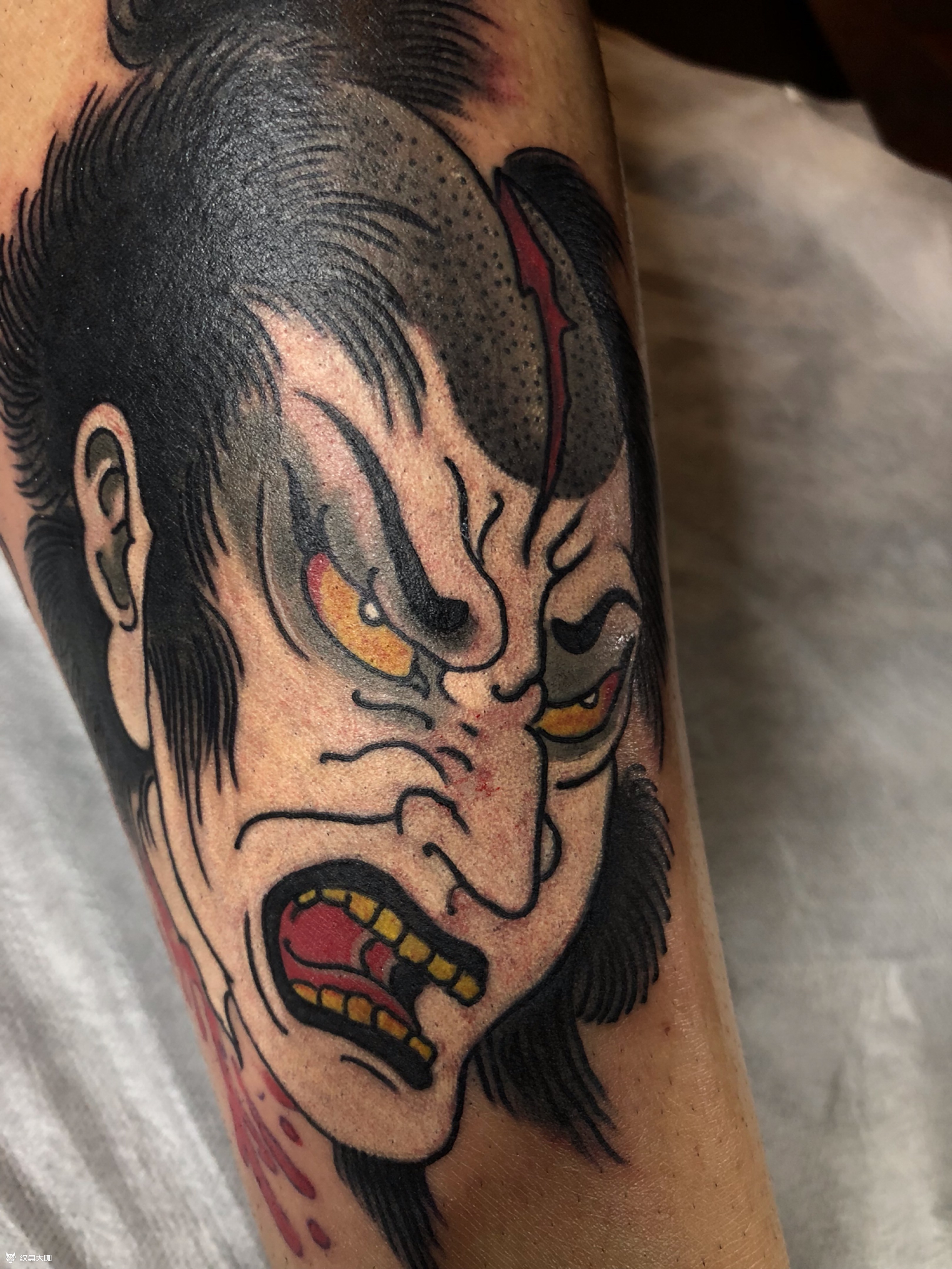 生首_纹身图案手稿图片_大宝的纹身作品集