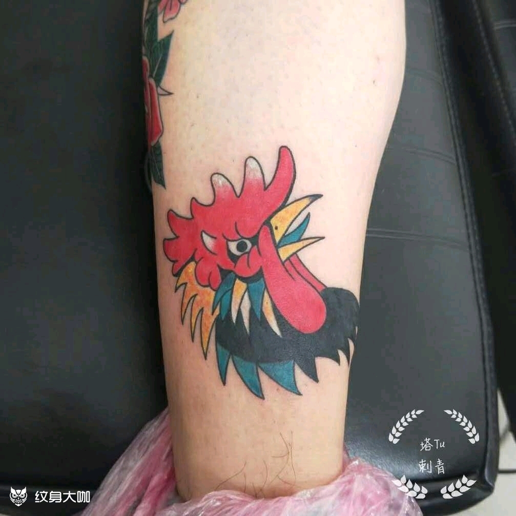 大公鸡93_纹身图案手稿图片_品品的纹身作品集