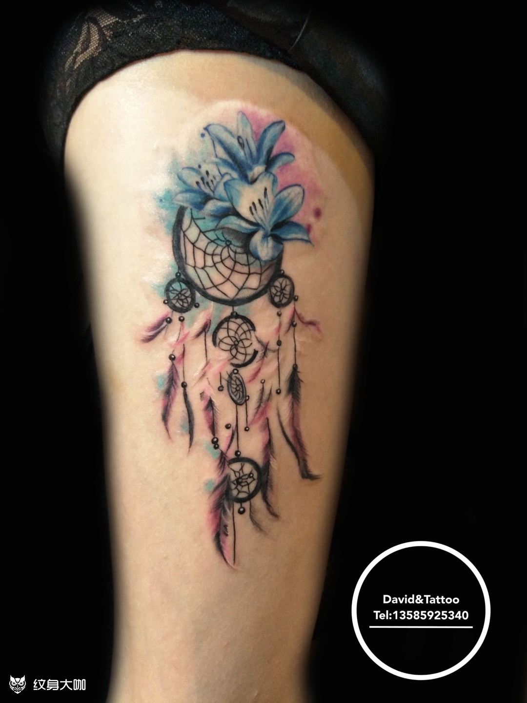 捕梦网_纹身图案手稿图片_david li的纹身作品集