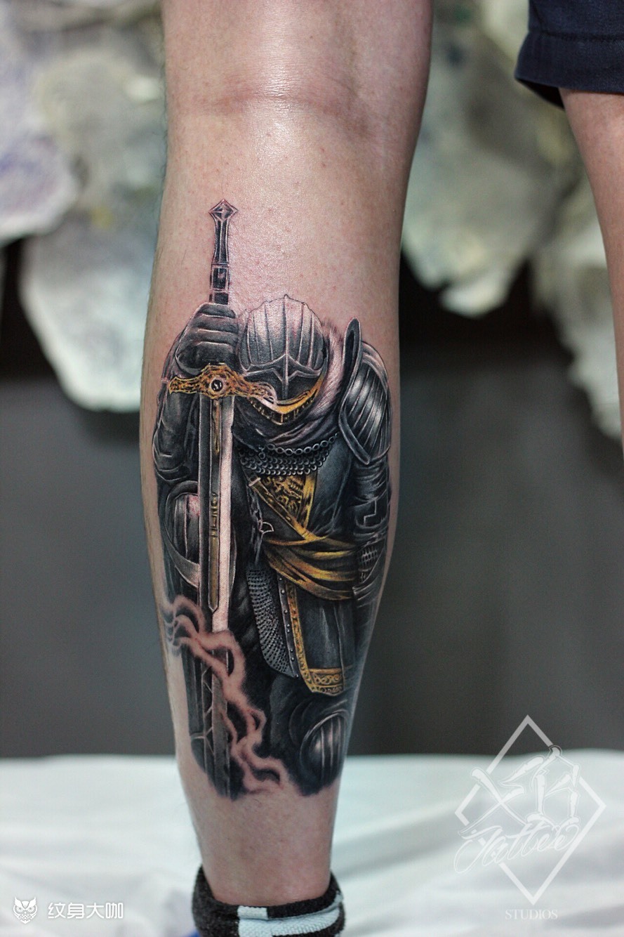武士_纹身图案手稿图片_潘文帮的纹身作品集
