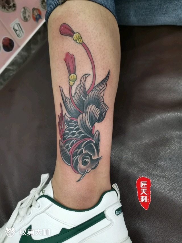 遮盖鱼_纹身图案手稿图片_高振的纹身作品集