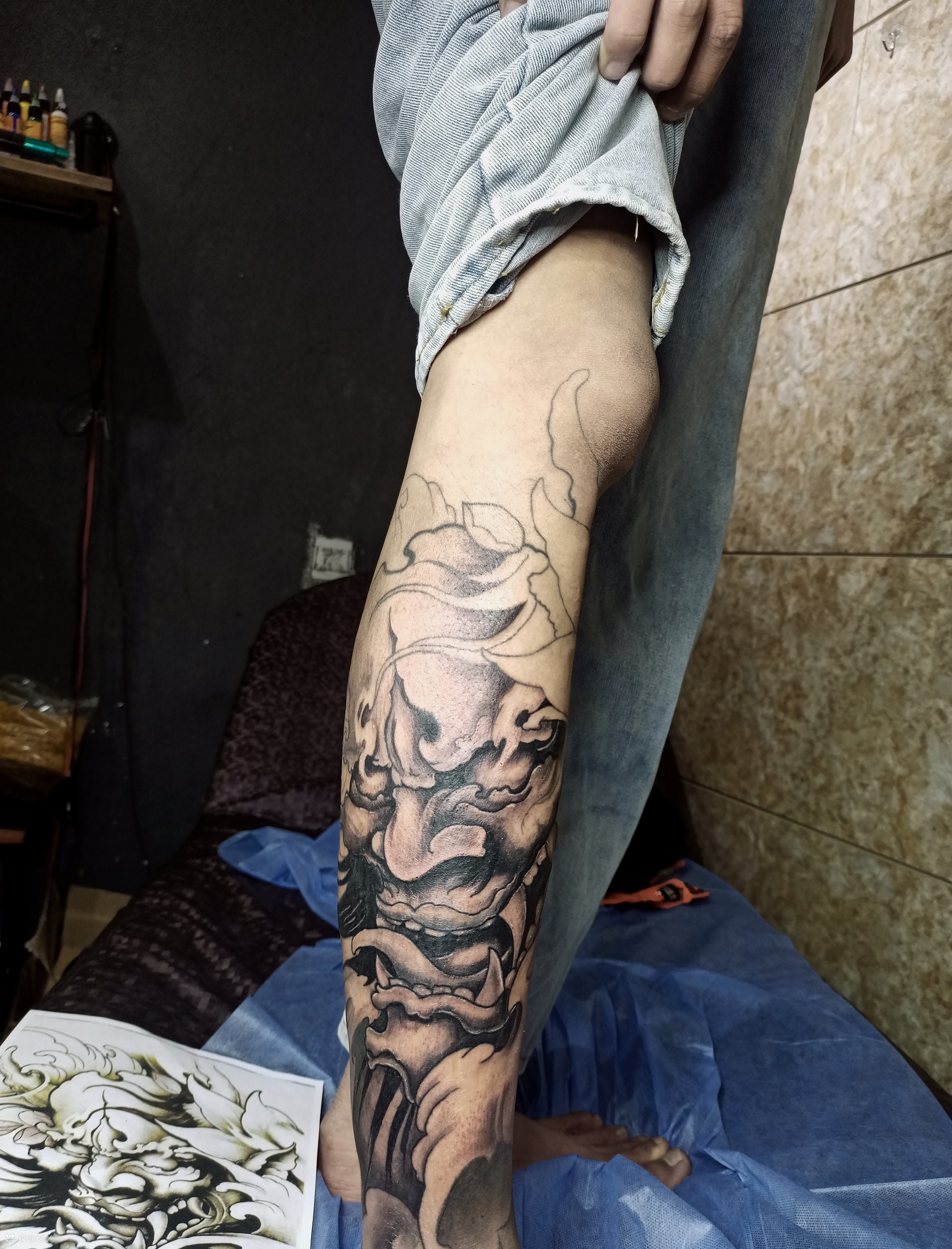 包小腿般若_纹身吧社区 - 纹身大咖