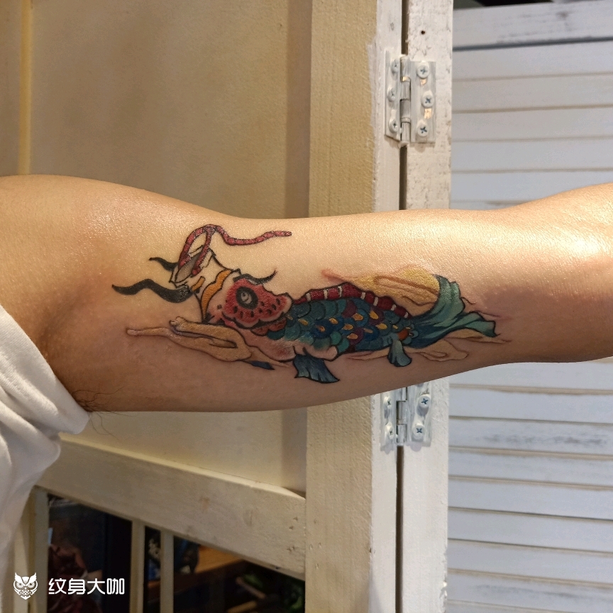 鲤鱼旗_纹身图案手稿图片_正月的纹身作品集