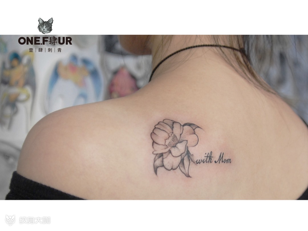 茶花_纹身图案手稿图片_灰鸡的纹身作品集