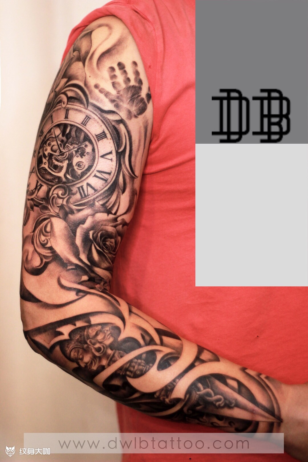 欧美机械花臂_纹身图案手稿图片_镯镯的纹身作品集