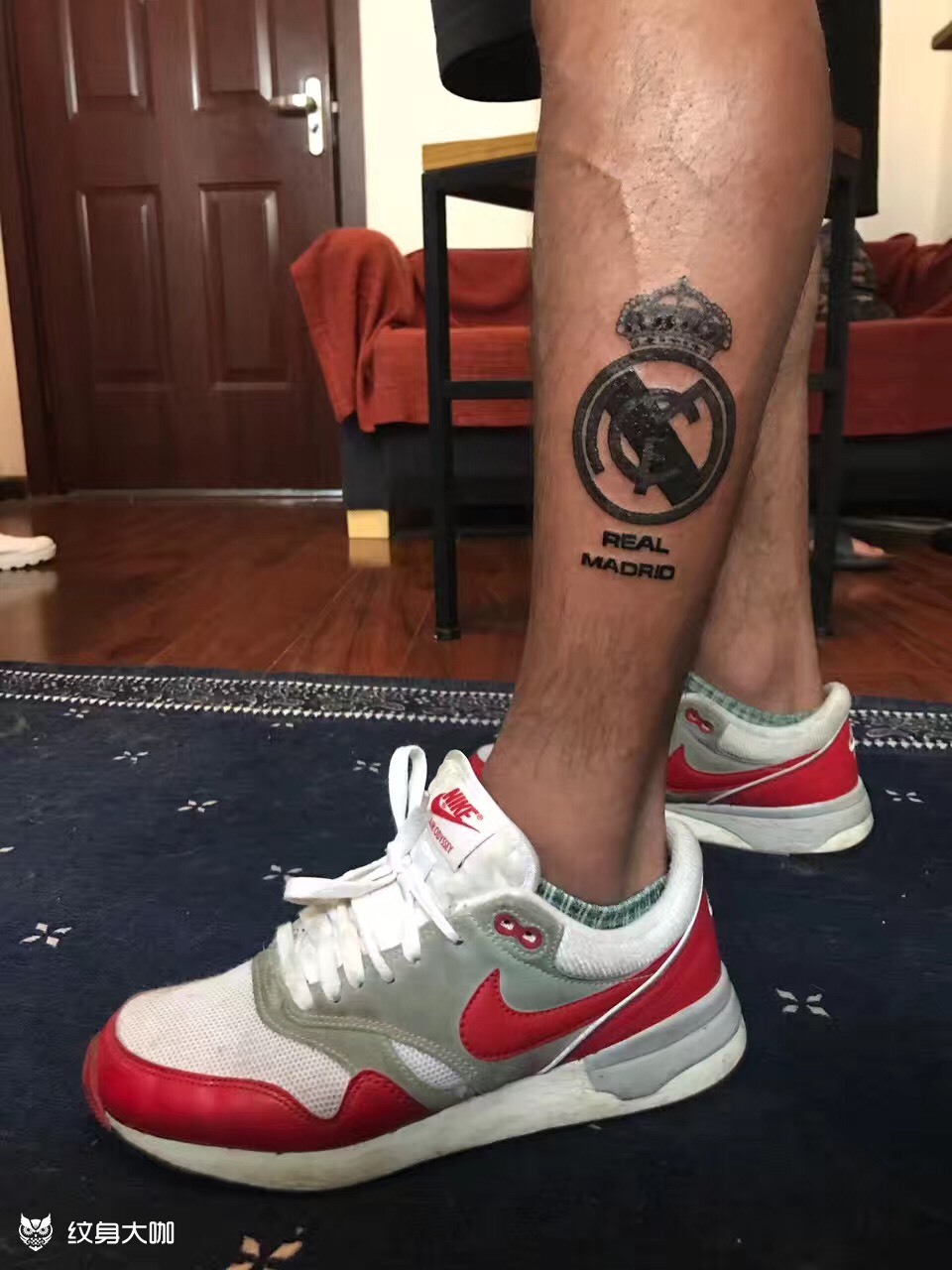 皇马球迷_纹身图案手稿图片_陈苏珊的纹身作品集