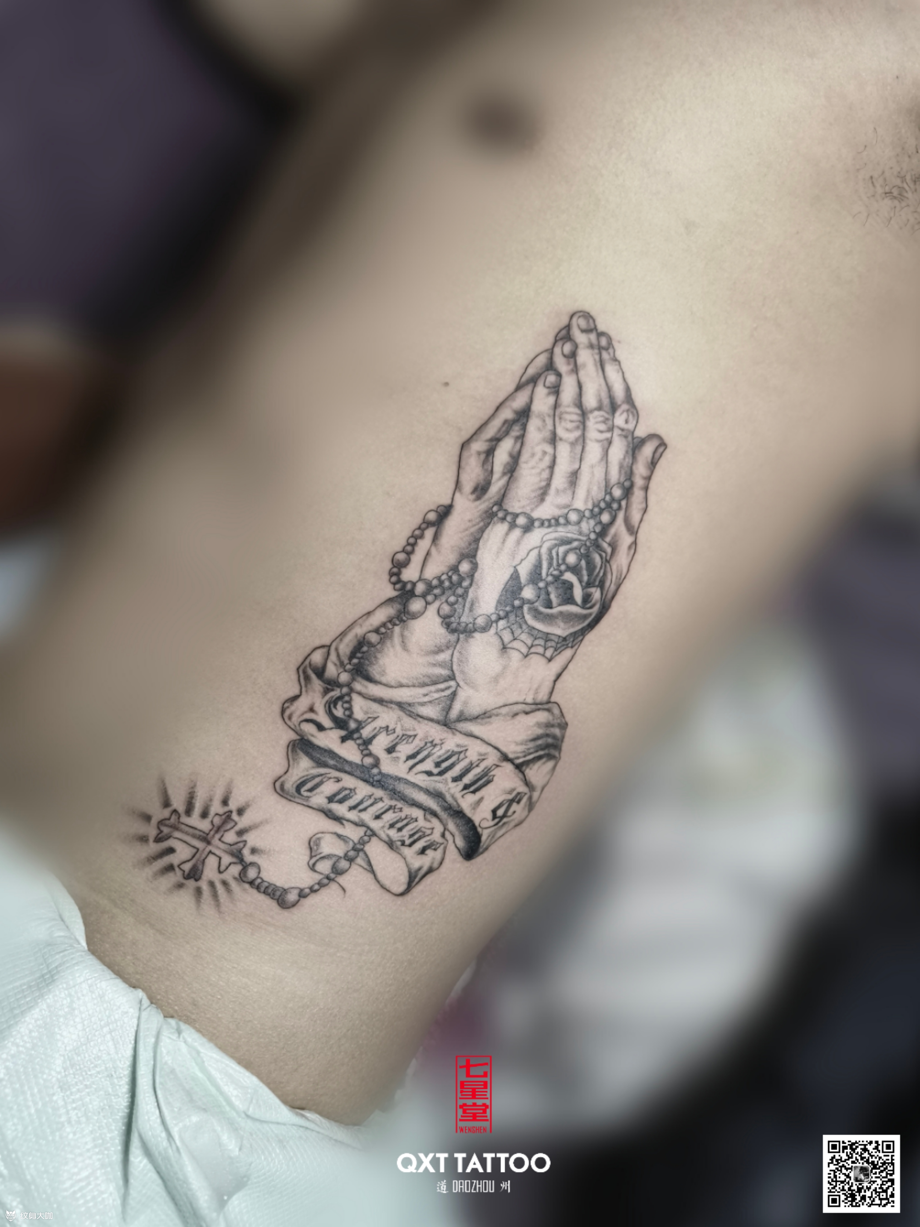 祈祷之手_纹身吧社区 - 纹身大咖