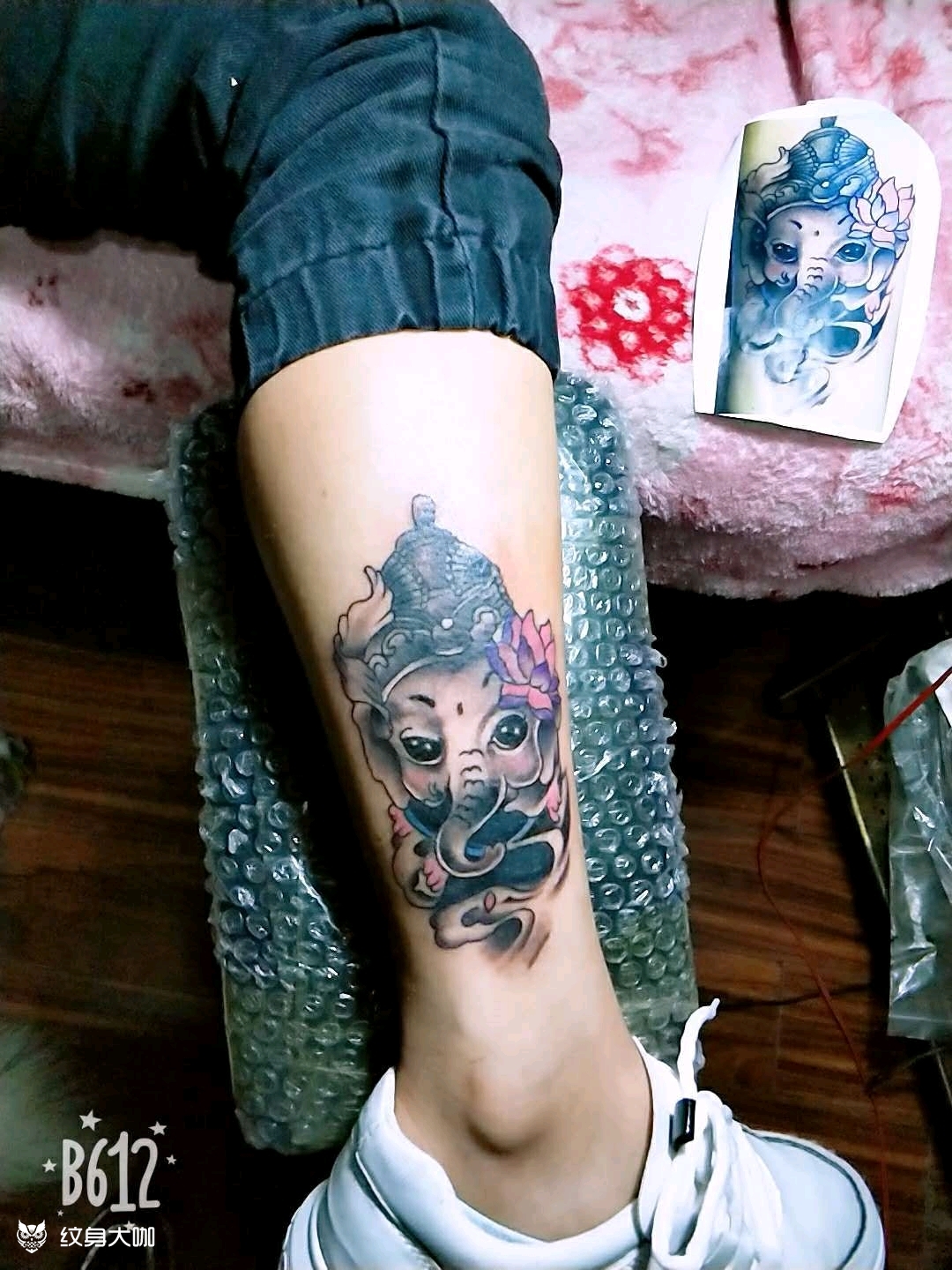 小象_纹身图案手稿图片_针舞堂的纹身作品集