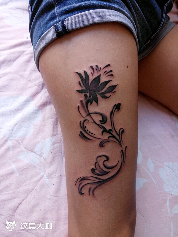 藤蔓_纹身图案手稿图片_游魂的纹身作品集