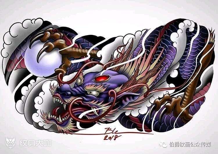 花胸_纹身图案手稿图片_兴义老艺人的纹身作品集