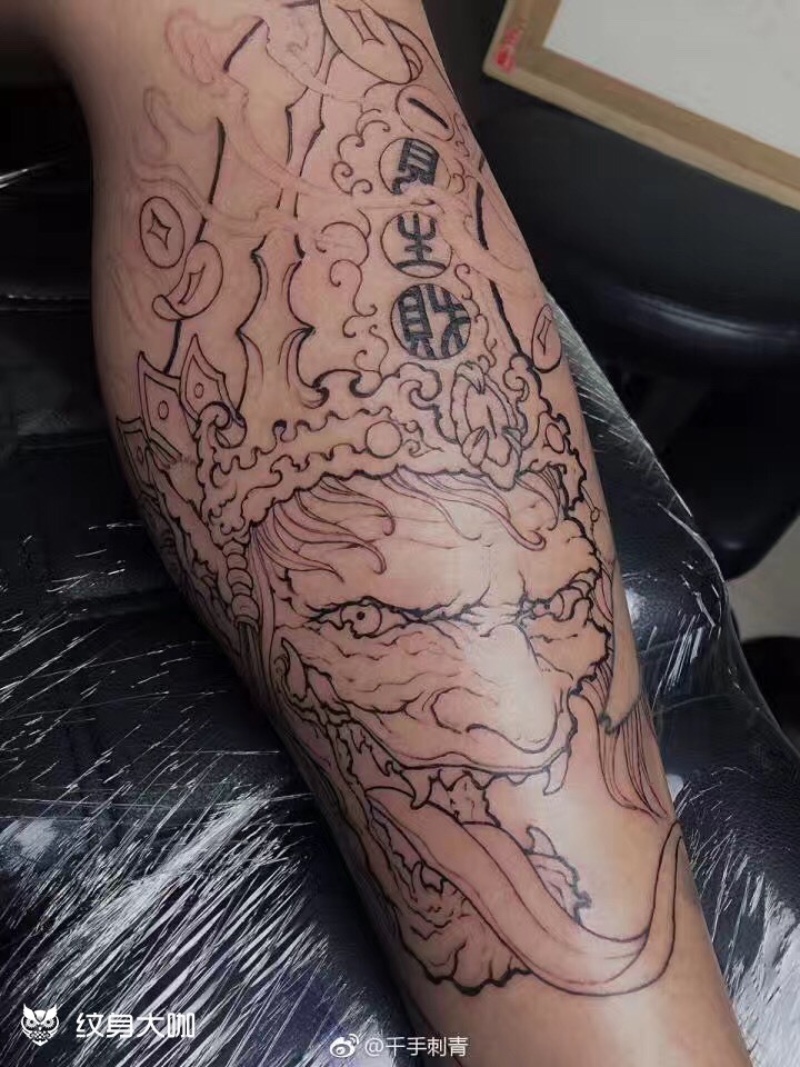 七爷_纹身图案手稿图片_千手的纹身作品集