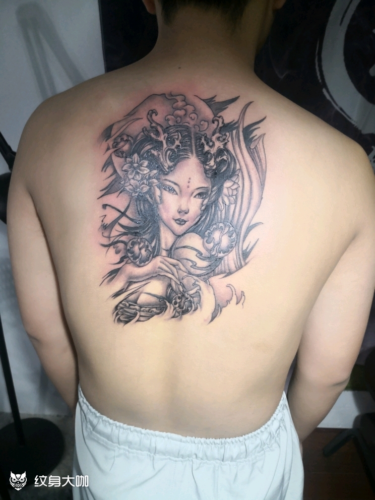 小龙女_纹身图案手稿图片_阮开选的纹身作品集