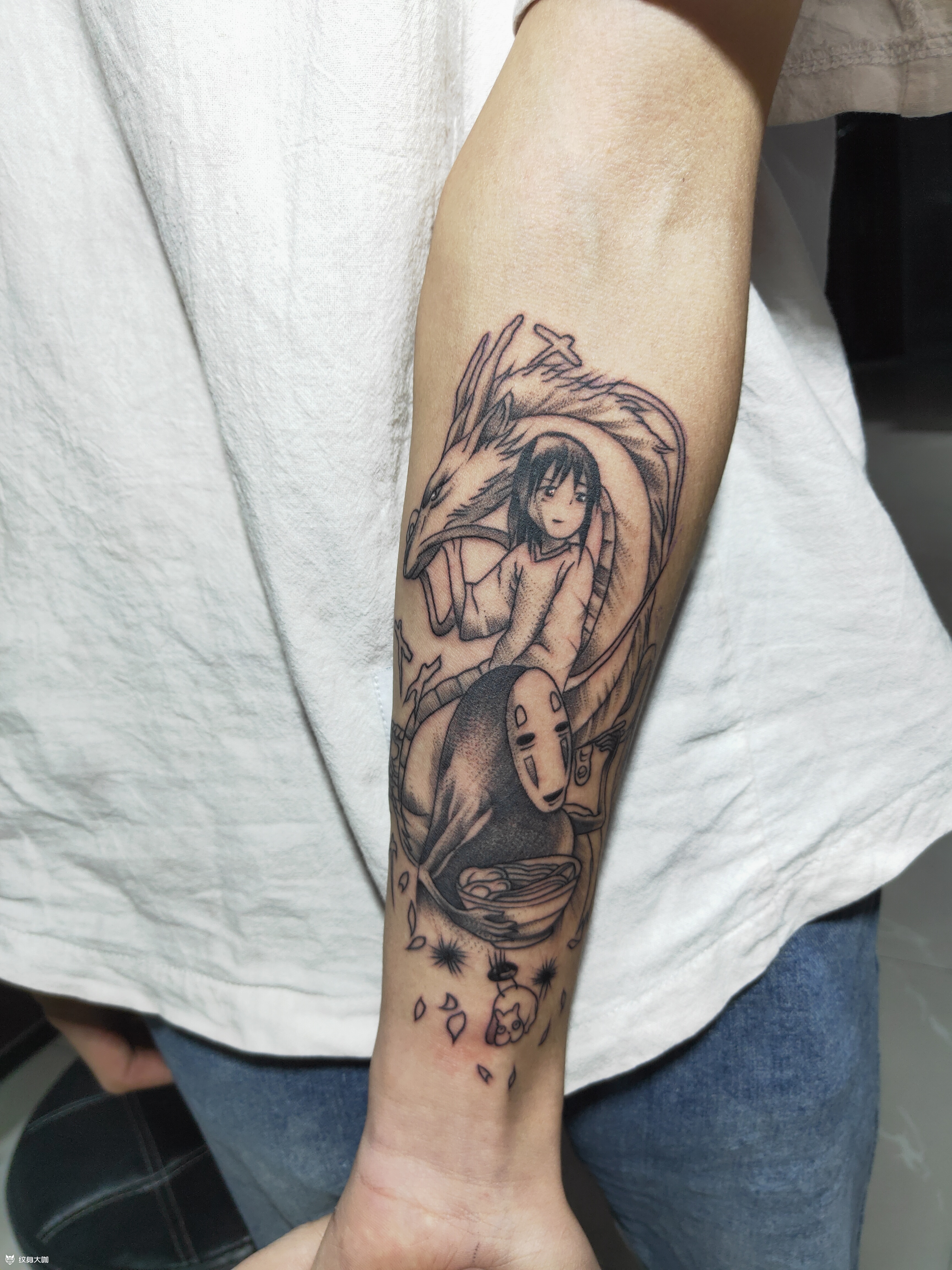 千与千寻_纹身图案手稿图片_高刘忠的纹身作品集
