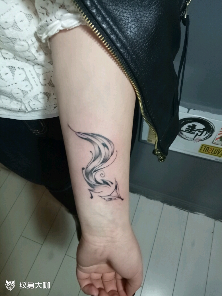 小狐狸_纹身图案手稿图片_小彬的纹身作品集