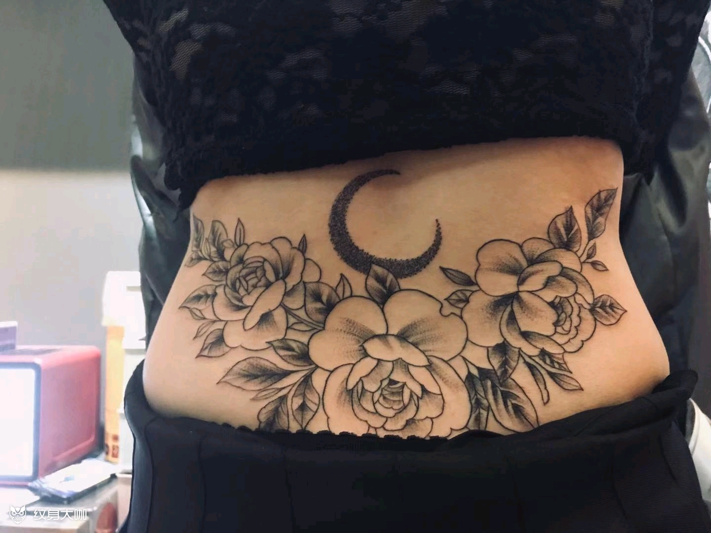 腰花点刺_纹身图案手稿图片_帝王俊的纹身作品集