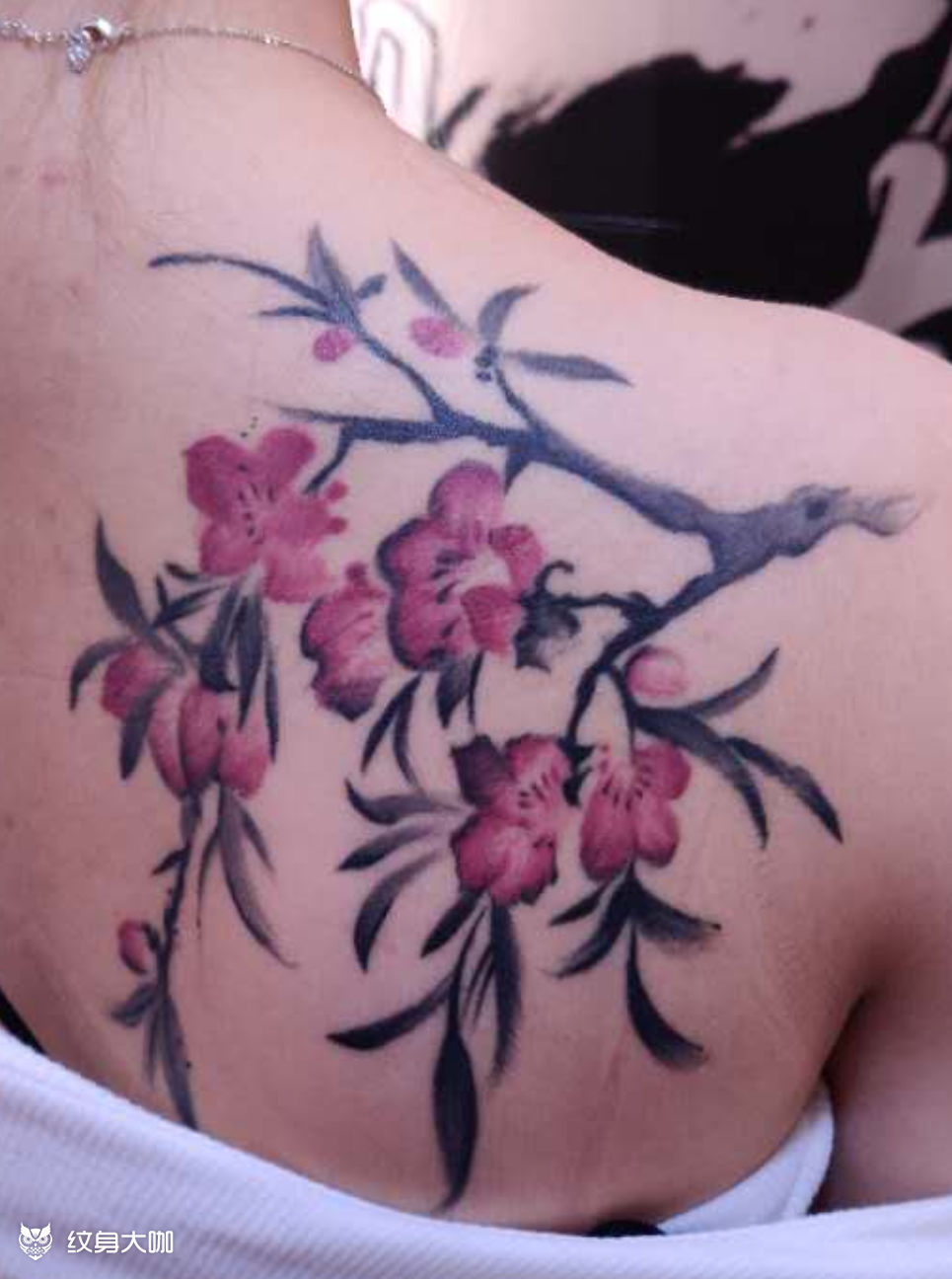 梅花_纹身图案手稿图片_刺龙堂的纹身作品集
