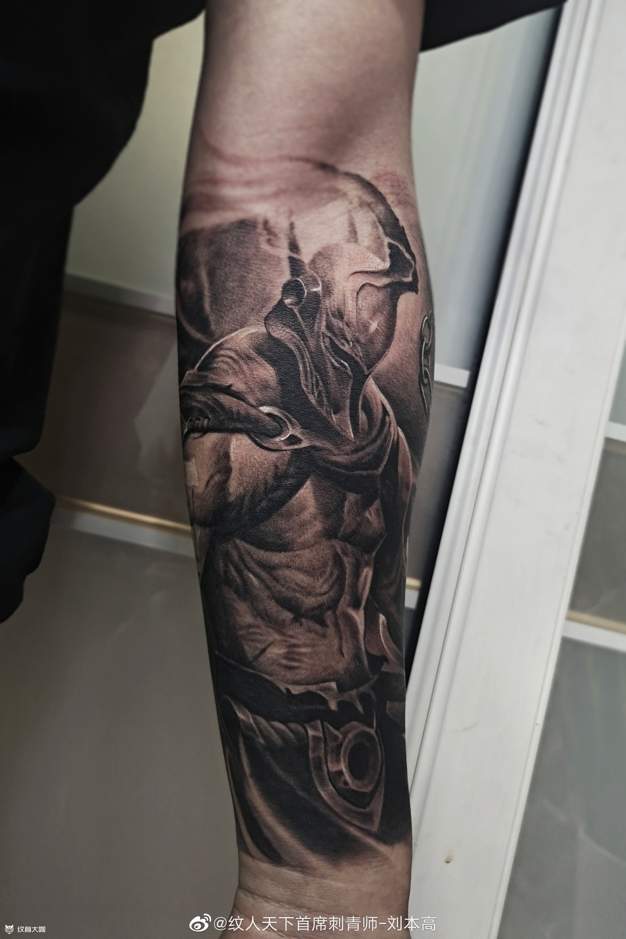 欧美风格包小臂_纹身图案手稿图片_刘本高的纹身作品集