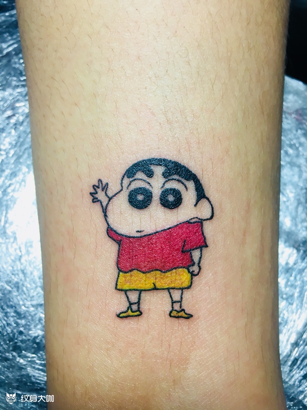 蜡笔小新_纹身图案手稿图片_三亚雕龙堂-小鬼的纹身作品集
