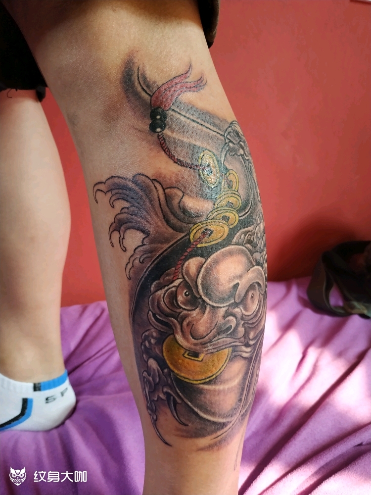 金蟾_纹身图案手稿图片_仙人掌的纹身作品集