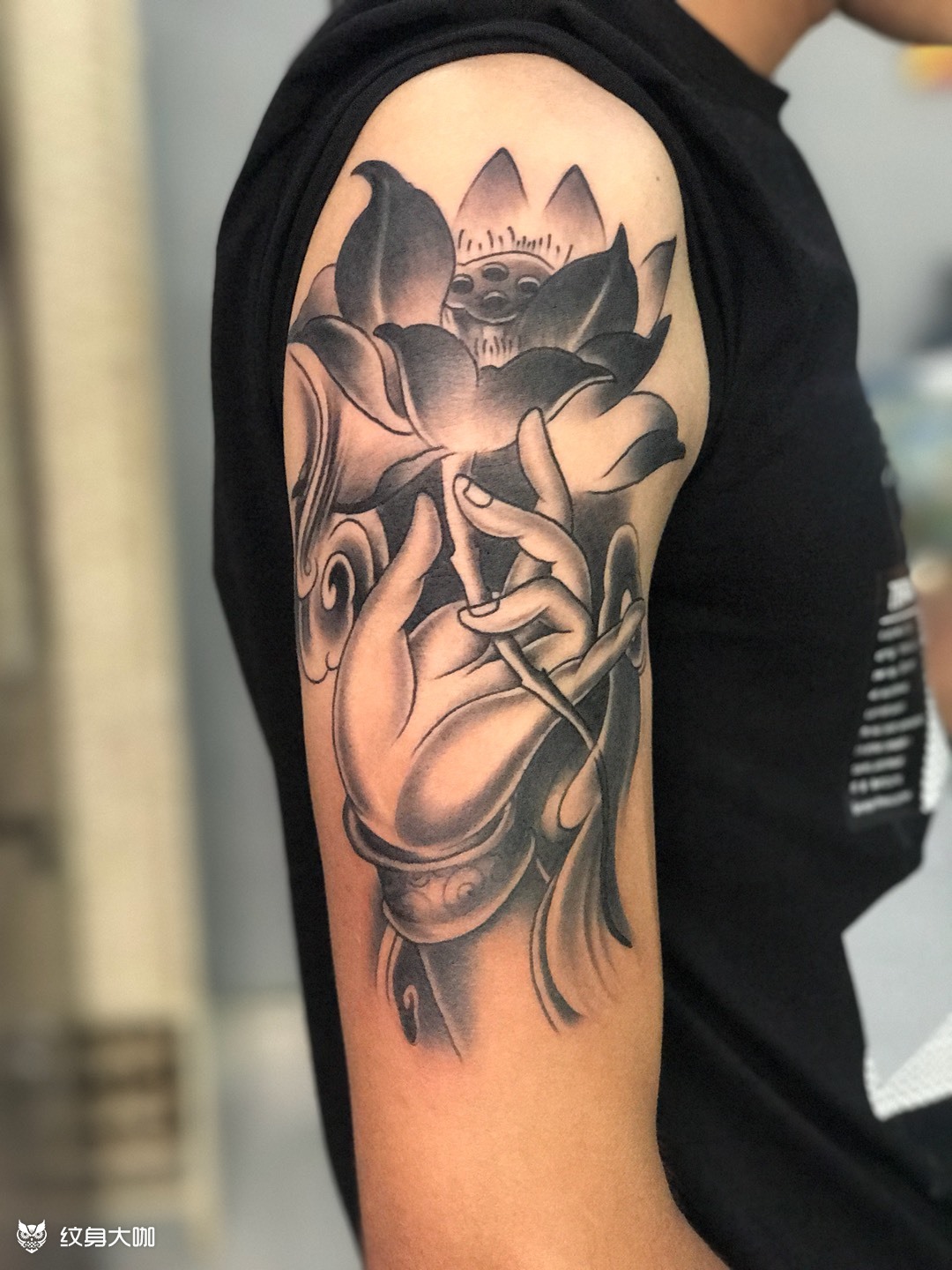 佛手_纹身图案手稿图片_阿龙的纹身作品集