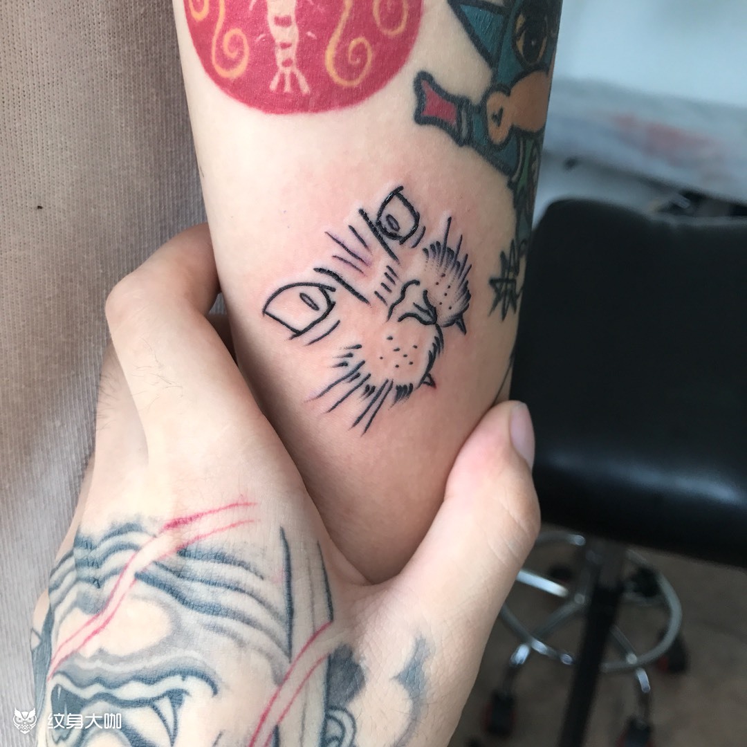 猫_纹身图案手稿图片_tattoo壹明的纹身作品集