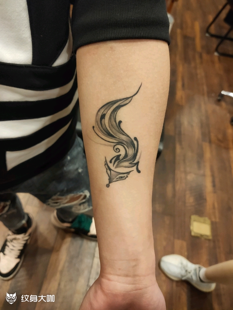 小狐狸恢复后_纹身图案手稿图片_李刚的纹身作品集