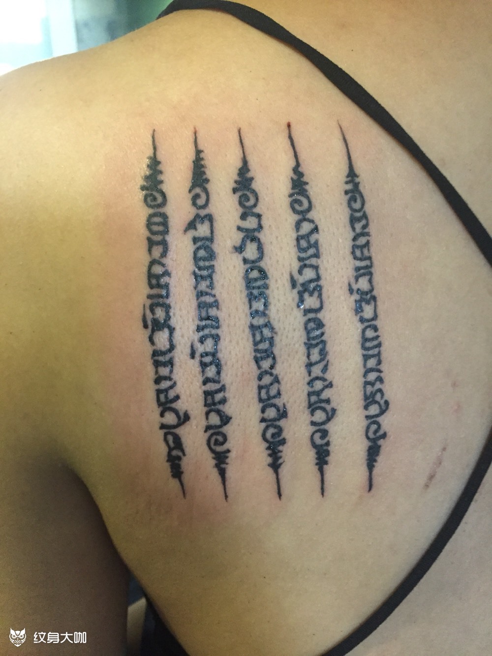 泰国经文_纹身图案手稿图片_杨振海的纹身作品集