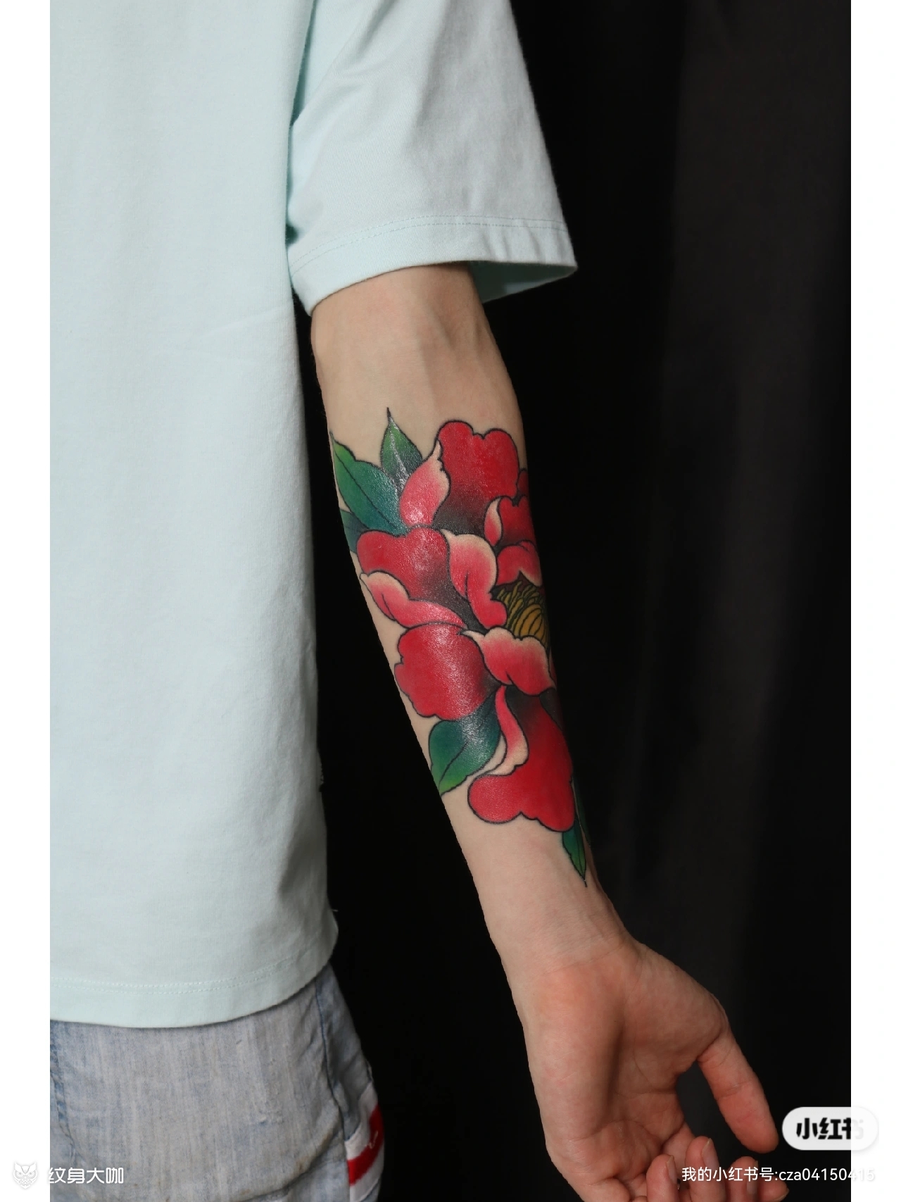 重彩牡丹_纹身吧社区 - 纹身大咖
