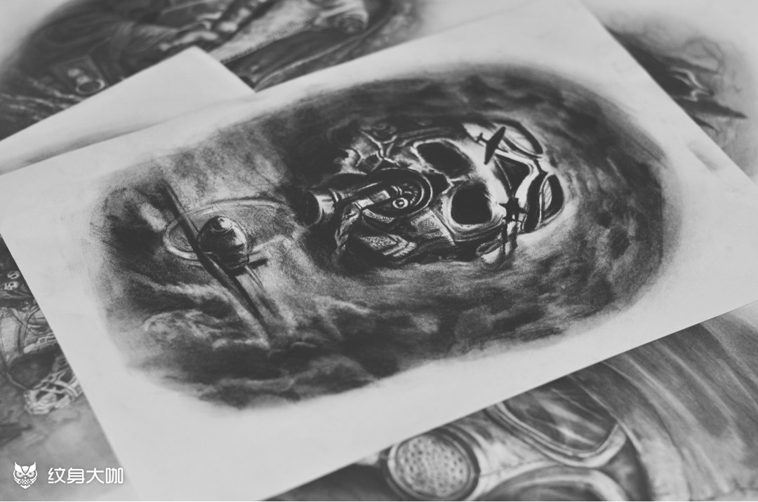 战争_纹身图案手稿图片_ z的纹身作品集