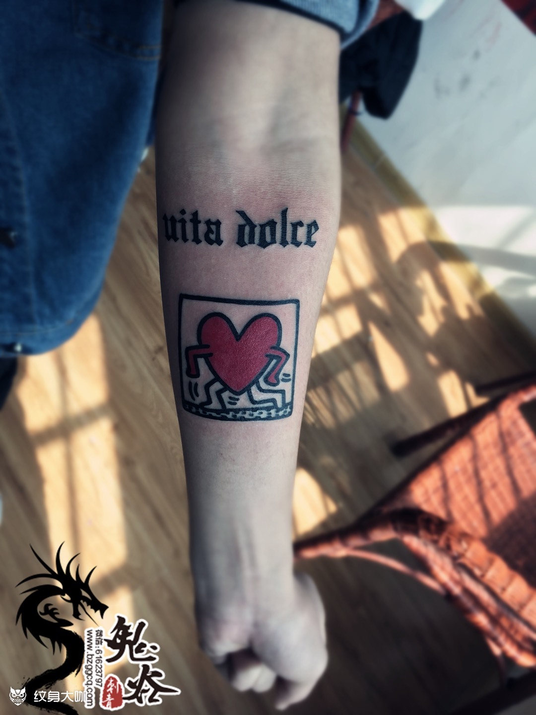 奔跑的心_纹身图案手稿图片_薛新稳的纹身作品集