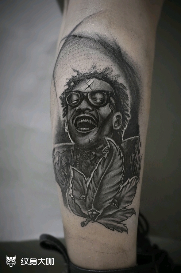 暗黑wizkhalifa_纹身图案手稿图片_暗渡的纹身作品集