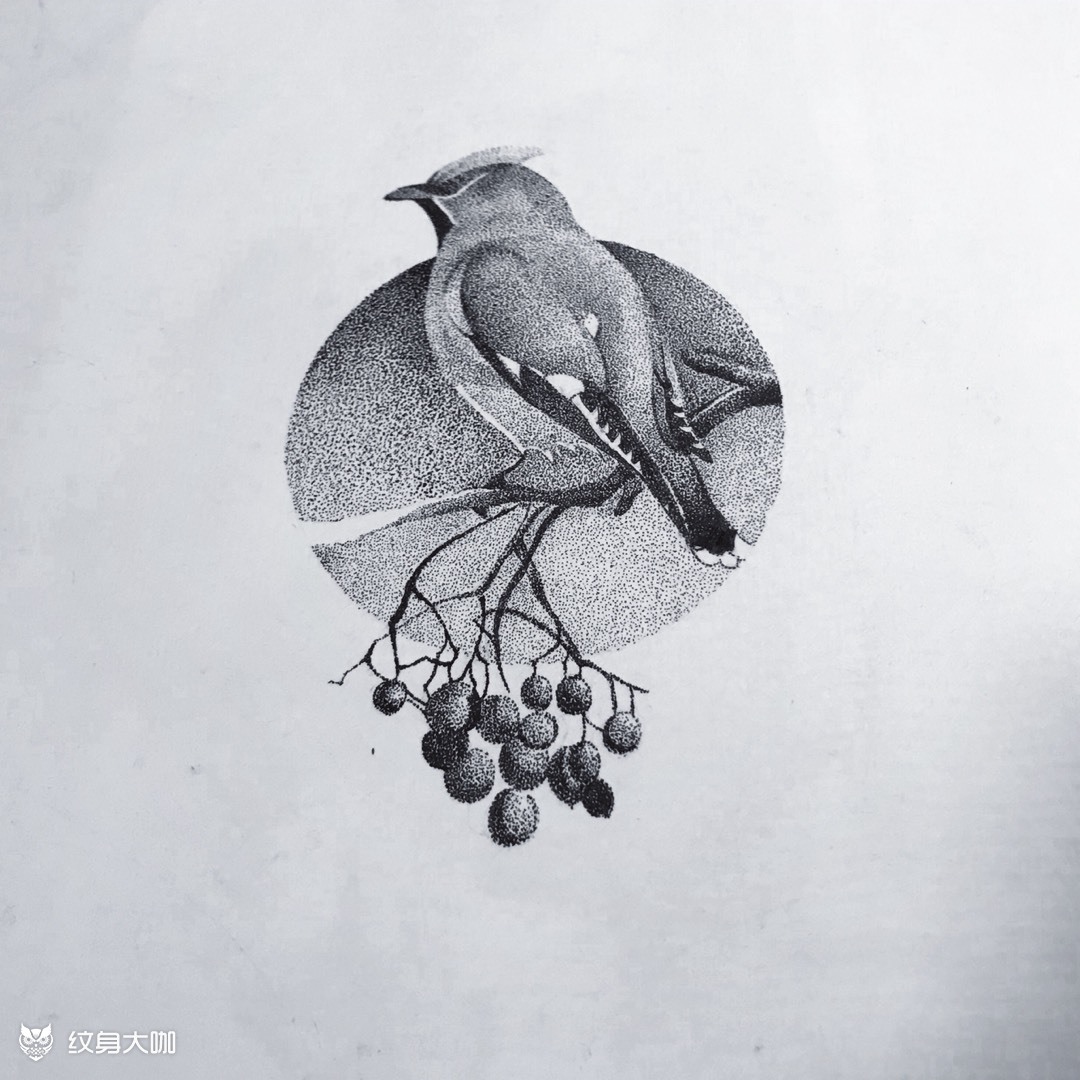 点刺几何动物系列_纹身图案手稿图片_m·k的纹身作品集