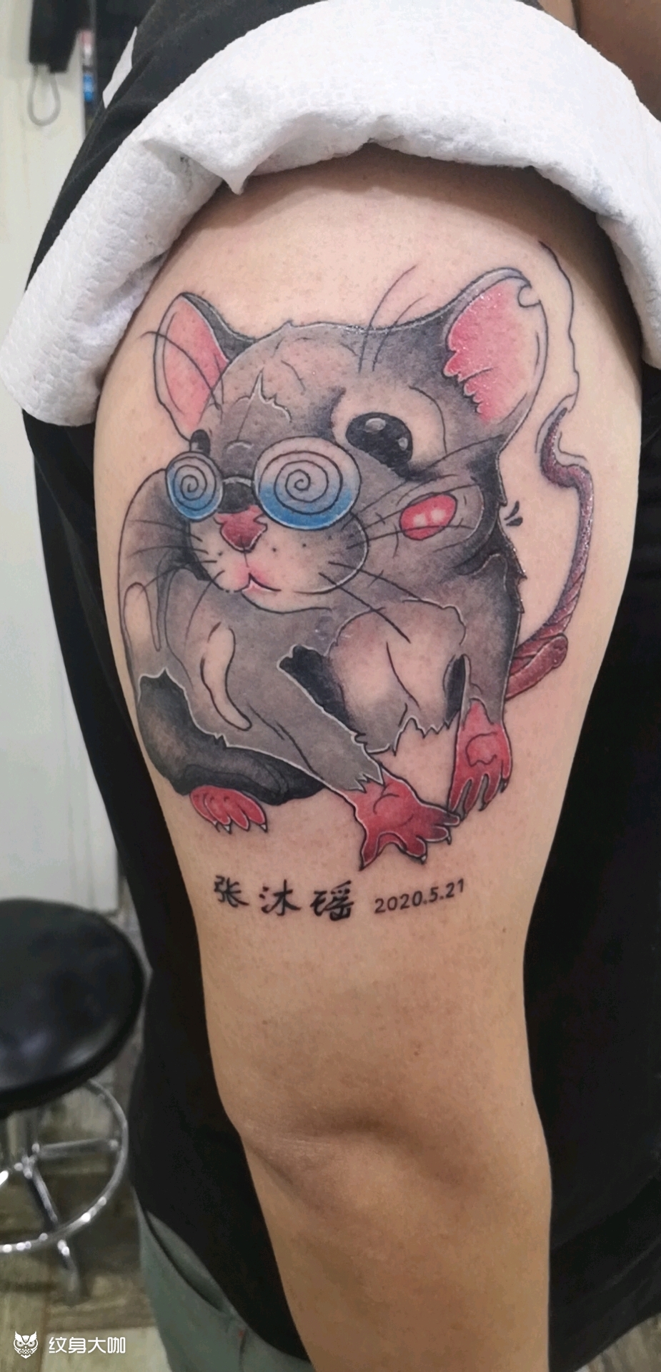 老鼠_纹身图案手稿图片_贺健的纹身作品集