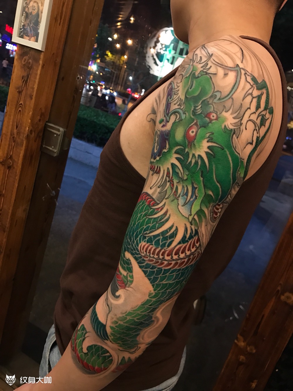 小青龙_纹身图案手稿图片_天龙堂的纹身作品集