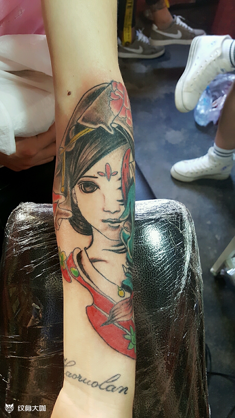 彩色艺姬_纹身图案手稿图片_李志磊的纹身作品集