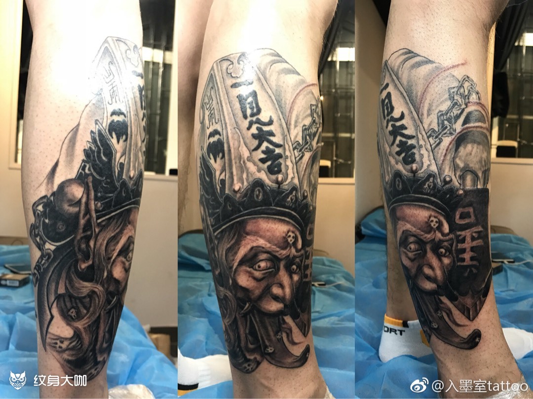 传统,无常_纹身图案手稿图片_陈传杰的纹身作品集