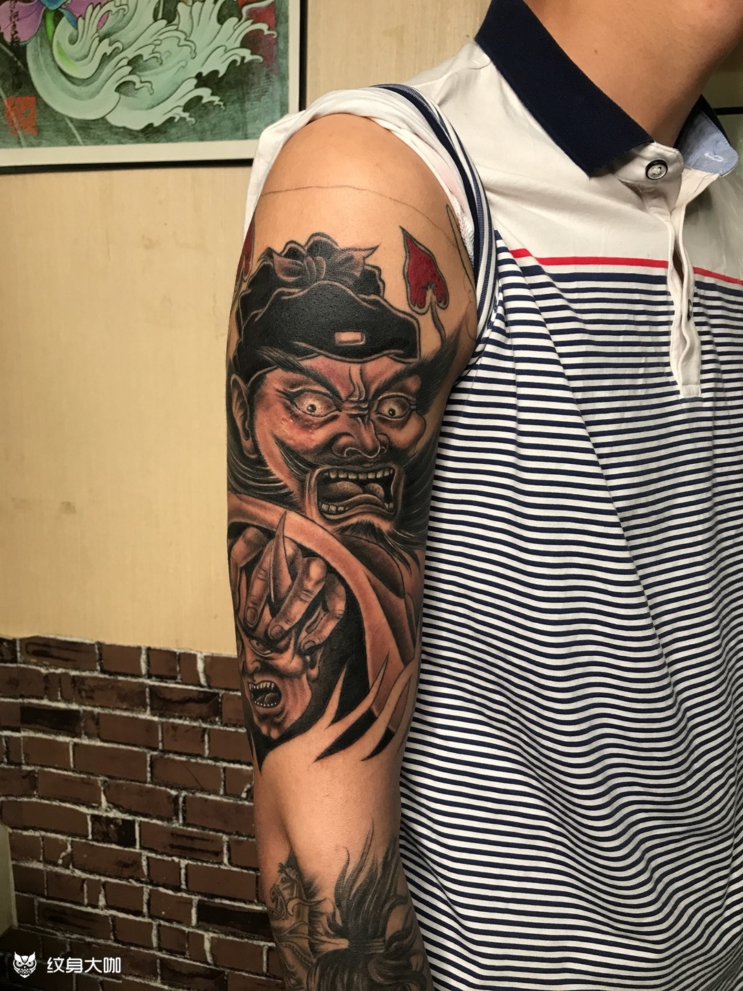 钟馗_纹身图案手稿图片_阿龙的纹身作品集