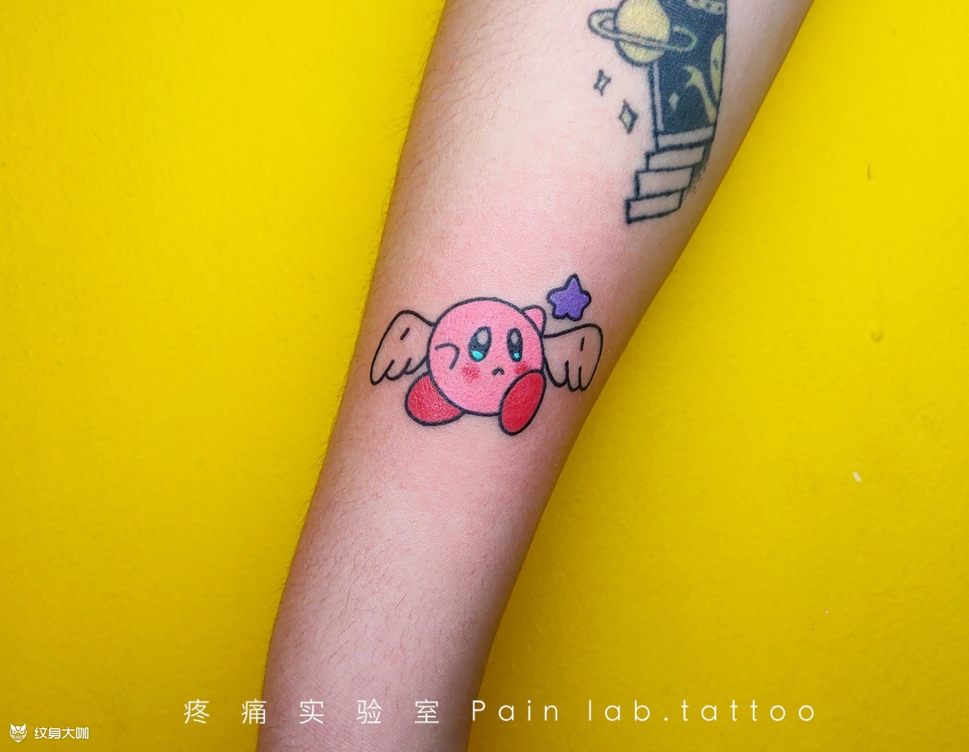 星之卡比_纹身图案手稿图片_文武双拳才是斌的纹身作品集