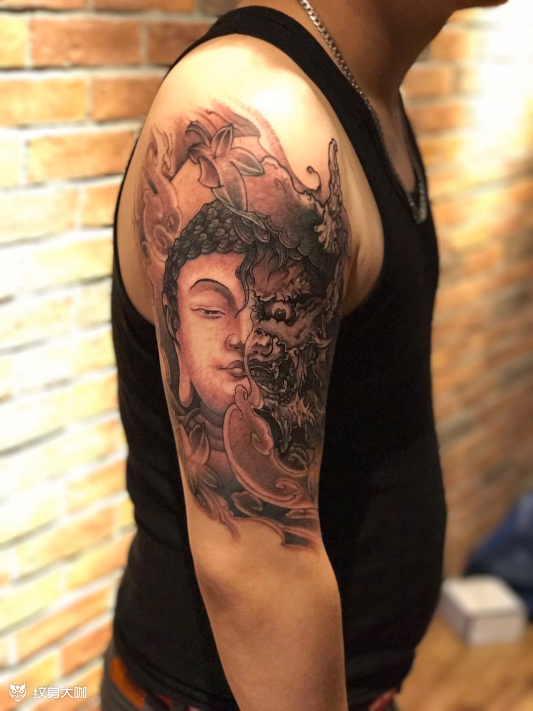 善恶一念之间_纹身图案手稿图片_高慧盈的纹身作品集