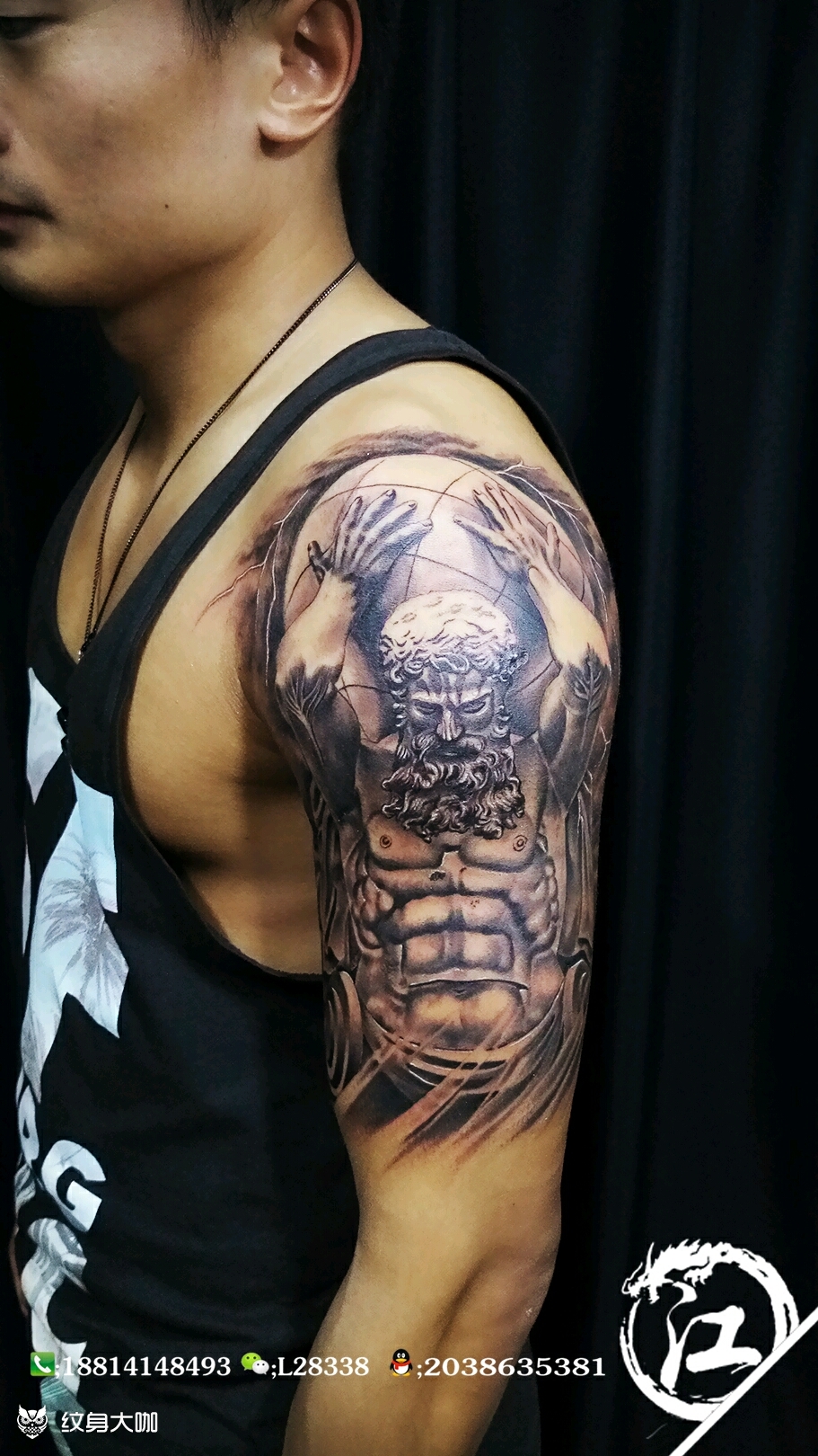 大力神_纹身图案手稿图片_刘江的纹身作品集